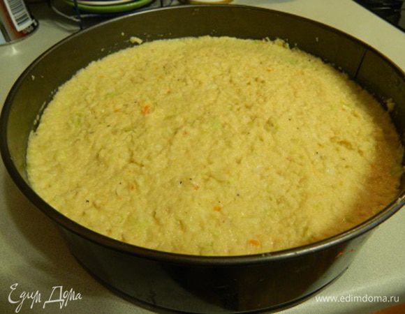 Повторить все слои, последним слоем выложить 1-слой (капусту) и поставить выпекаться в духовку t180 примерно на 30 мин.