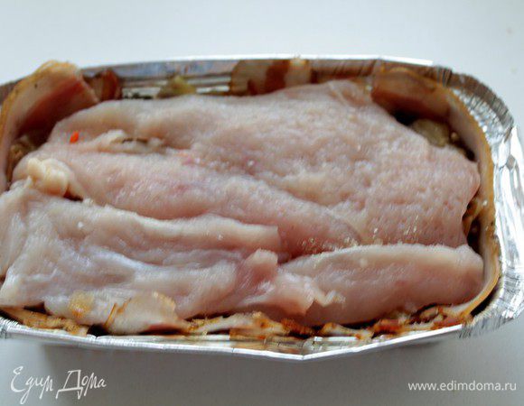 Закрыть второй половиной грудки.