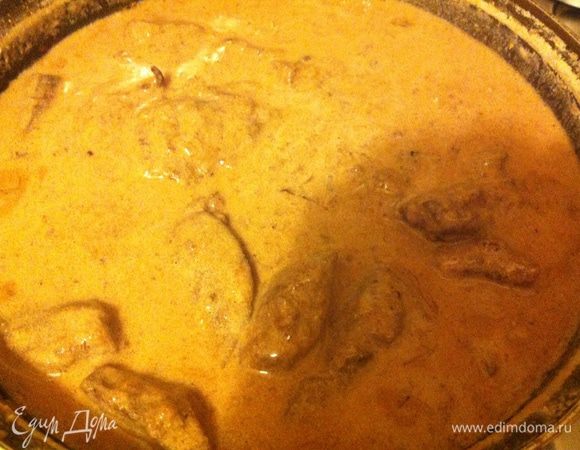 Вкусно как горячим так и холодным.
Можно подавать как самостоятельное блюдо или с гарниром.