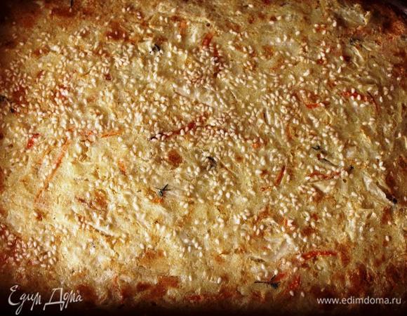 Выпекать в заранее разогретой до 180 градусов духовке минут 45 до румяной корочки...