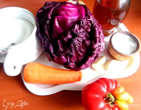 Продукты...На 1 кг капусты идёт 5 ст.л. уксуса, у меня капусты меньше.