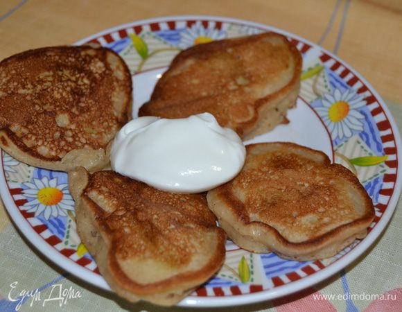 Вот такие получаются оладушки.