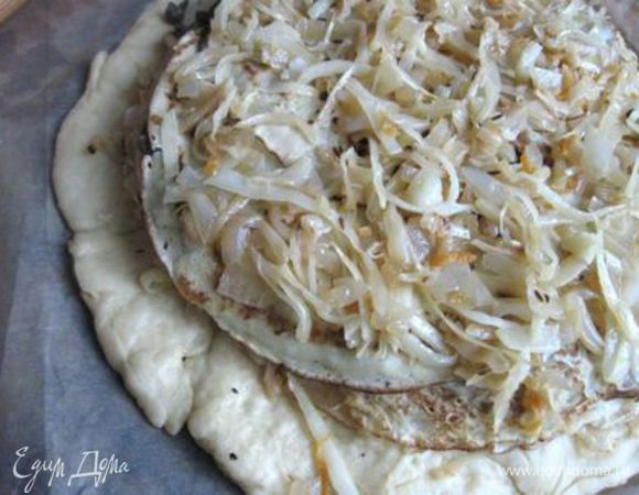 Слой оставшейся капусты.

