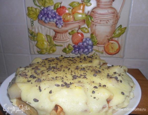 Сверху посыпаем тертым шоколадом. 