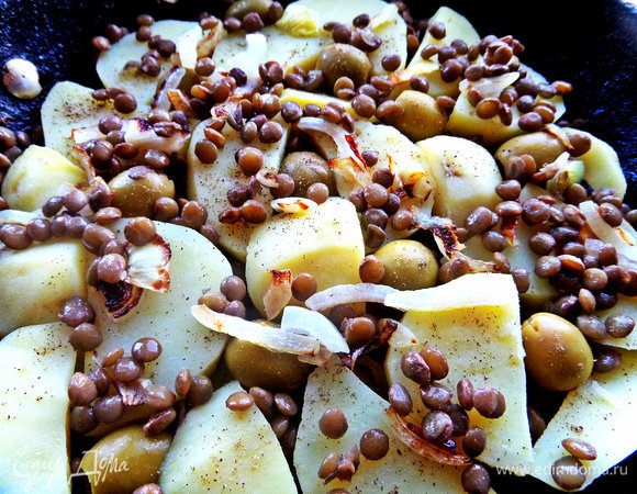 Опять лук,чечевица...