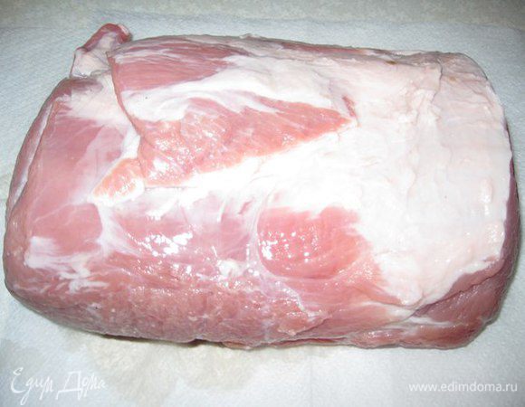 Мясо моем и сушим бумажным полотенцем.