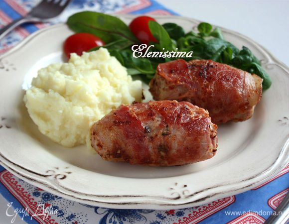 
Подавайте по 2 славинкен на порцию с картофельным пюре, зеленой фасолью, салатом.
Smakelijk eten! Приятного аппетита!