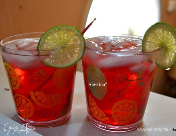 Подаем с колечками лайма . Приятного отдыха.