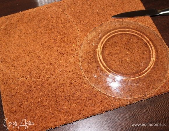 Туловище и круг для заготовок я вырезала по тарелке диаметром 19,5 см.