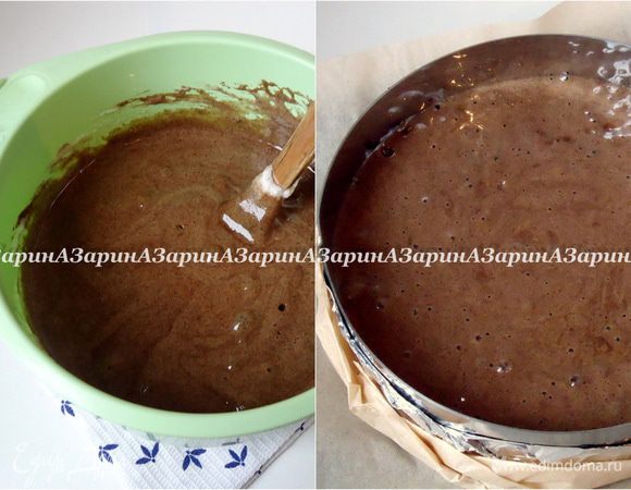 Каждый раз перемешивая методом складывания, мысленно выписывая восьмерку. Готовое тесто выложить в форму d=20 см см. Дно формы застелить пекарской бумагой, бока ничем не смазывать. Выпекать в заранее разогретой духовке при 180 гр. 40-50 минут.