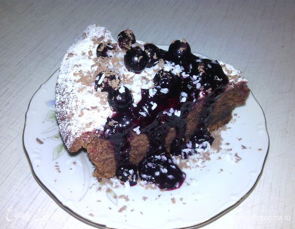 Полить смородиновым конфитюром.
Приятного чаепития!:)