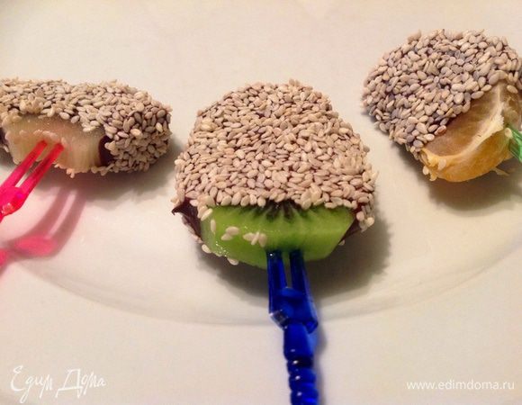 Вот они отдыхают на тарелке. 