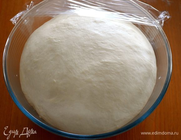 Вот так тесто будет выглядеть через час! 