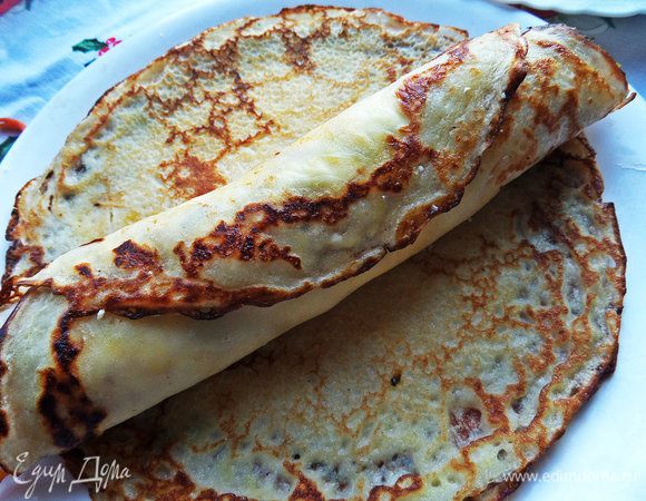 Сворачиваем трубочкой (он хорошо держится!).