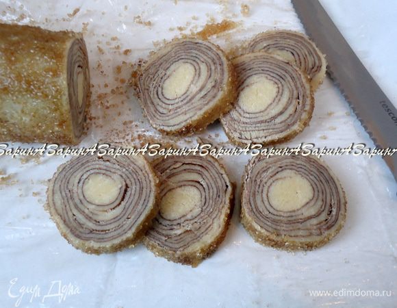 Разрезать заготовку на сегменты по 1 см толщиной.