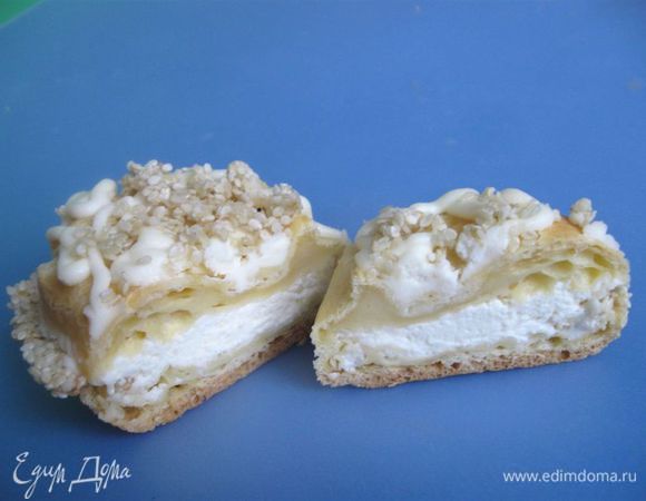 Разрез после охлаждения в холодильнике.