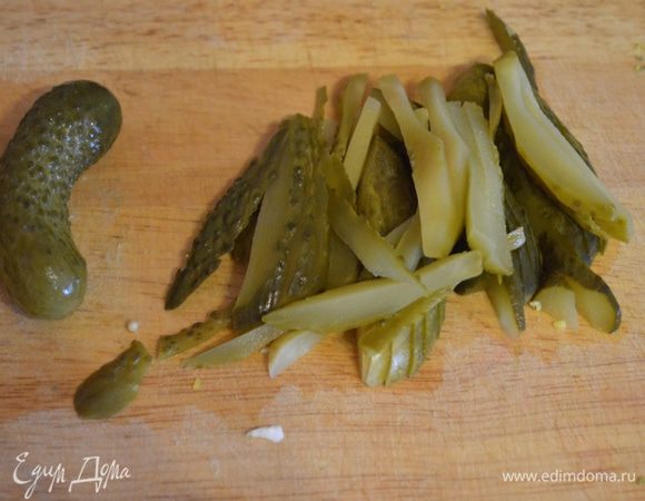 C огурчиками делаем тоже самое.