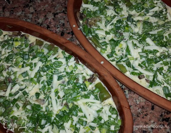 Выкладываем в тарелки фасоль с луком и грибами и равномерно покрываем яично-сливочной смесью. Отправляем в духовку на 180С до образования румяной корочки.

Приятного аппетита!