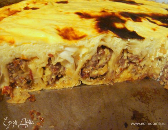 Так пирог выглядит горячим, с пылу с жару. Правда темно уже было очень, извините :) Очень вкусный! Сложно было есть, т.к. невозможно ждать, когда хоть чуточку остынет :)