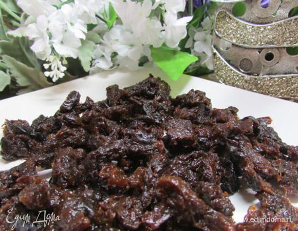 Затем нарезать небольшими кубиками. 