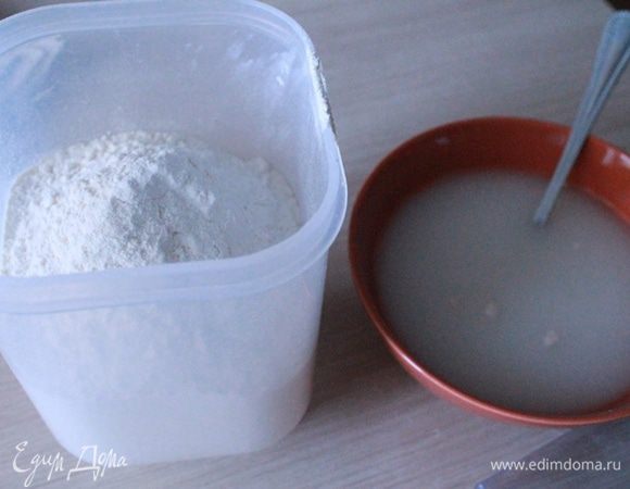 В теплой воде смешать дрожжи, соль, муку. Хорошо вымесить тесто, накрыть влажным полотенцем и поставить в тепло. 

Сыр порежьте крупно.