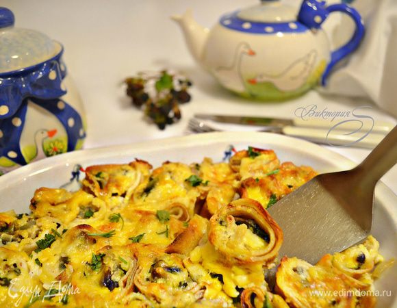 Подавайте запеканку горячей. Приятного аппетита!