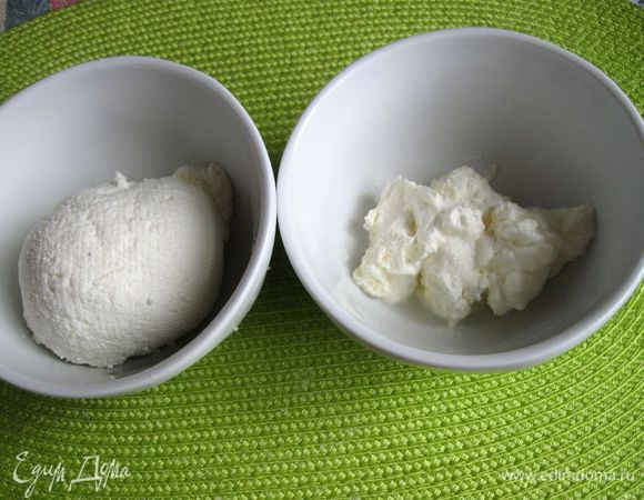 Добавить к творогу сливки 35%. 