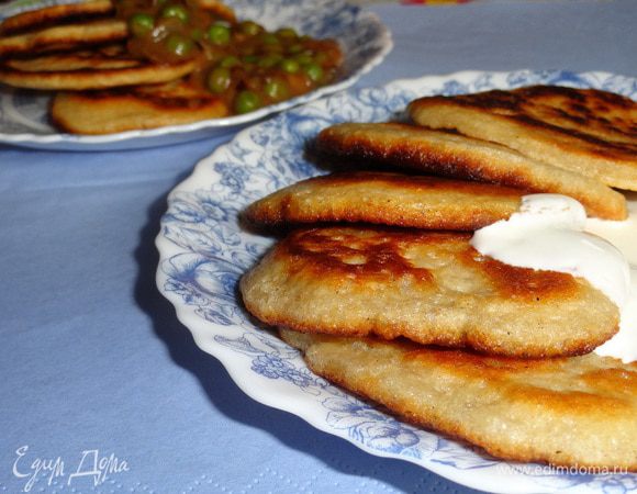 А если нет времени на соус, то вариант со сметаной тоже вполне хорош!
Приятного аппетита!