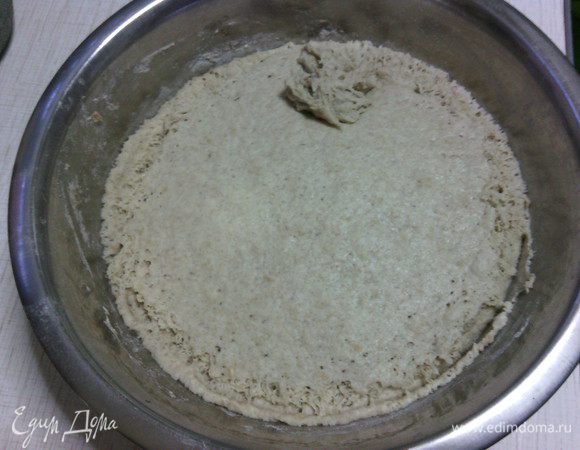 Тесто после расстойки.