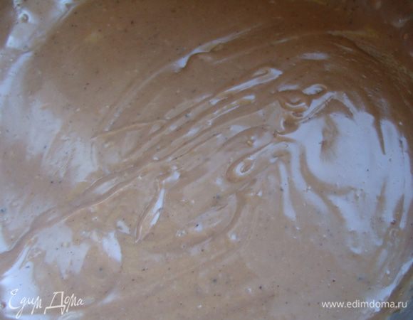 Добавить какао и перемешать. У меня ушло около 15 минут.