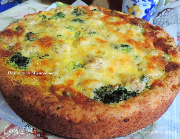 Вот такой вкусный и красивый пирог у нас получился. 