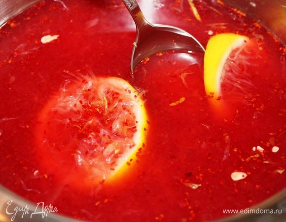 У меня получился великолепный энергетический напиток. Яркий, ароматный и очень вкусный (это отступление от основного рецепта, но тоже очень приятное и вкусное).