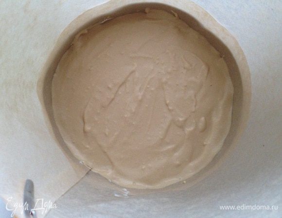 Затем слой кофейного мусса. 