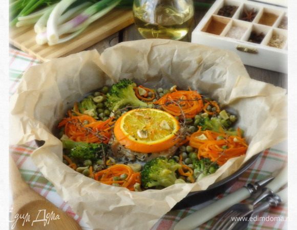 Готовое блюдо подавать немедленно.