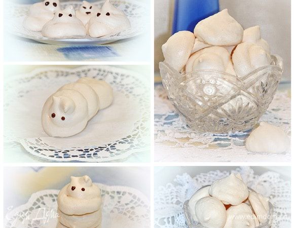 Поставить противень с пирожными в предварительно разогретую до 100 градусов духовку. Выпекать, не открывая духовку в течение часа, затем выключить духовку и дать пирожным полностью остыть. Я достала из духовки где-то через 40 минут :) Угощайтесь! Хорошего всем настроения!