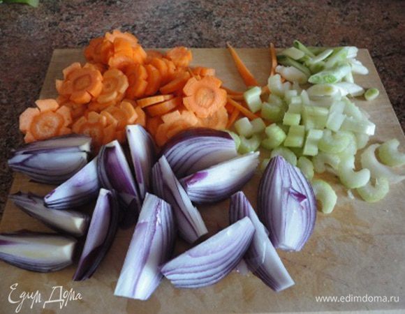 2.	Нарезать овощи.