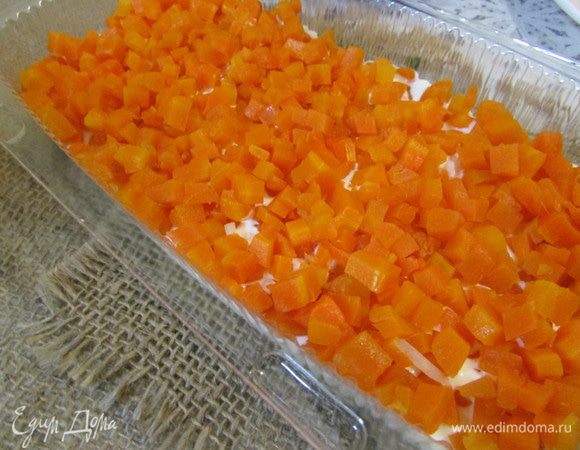 Продолжать слои: репчатый лук+смесь; морковь+смесь; яйцо+смесь; селёдка+смесь; свёкла+смесь. Слои можно чередовать по разному, на свой вкус.