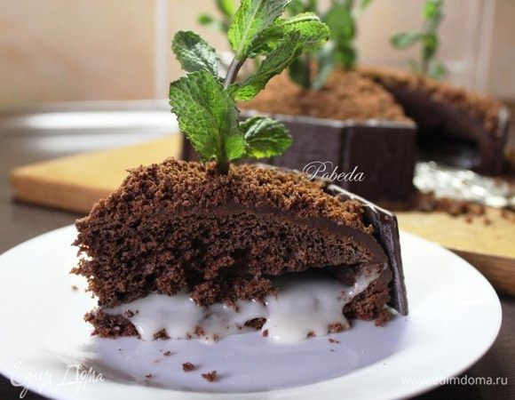 Разрезаем и получаем эффект жидкой начинки в мегашоколадном обрамлении. Мегаосвежающе!