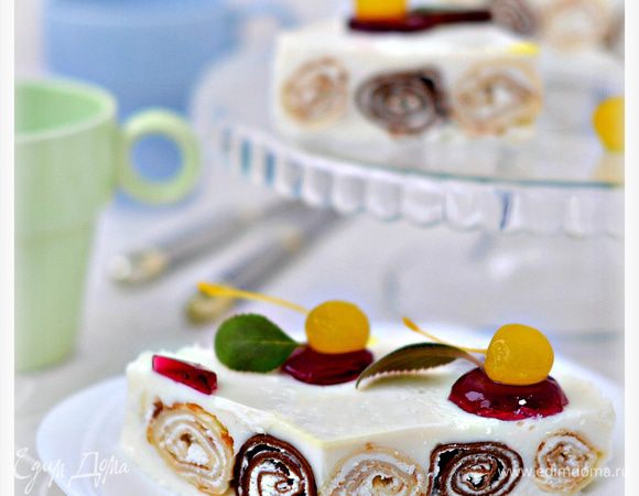 Листиками мяты.