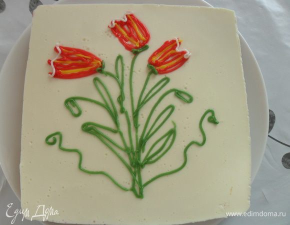 Украсить по желанию, я украсила сахарными карандашами. Приятного чаепития!!!