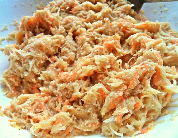 Перемешиваем и пусть постоит минут 5, потом ещё размешать, а вообще я перед каждой новой порцией перемешиваю!