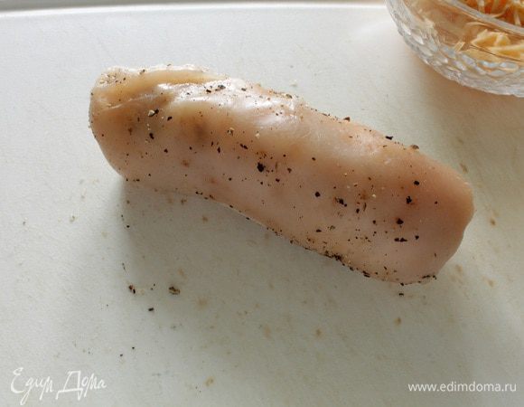 И формуем вот такой рулетик.