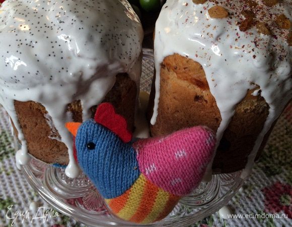 Куличи остужаем и покрываем глазурью как у бабушки. Bouna Pasque! Grazie nonna.