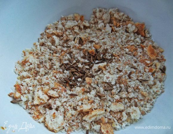 Сухари у меня из булки с отрубями.