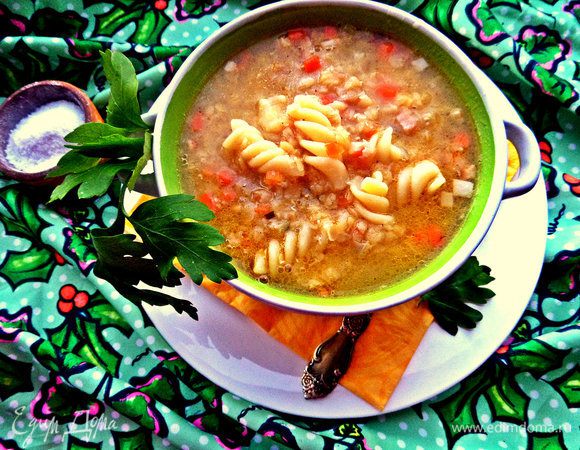 Разливаем ароматный супчик и приглашаем отобедать:) 