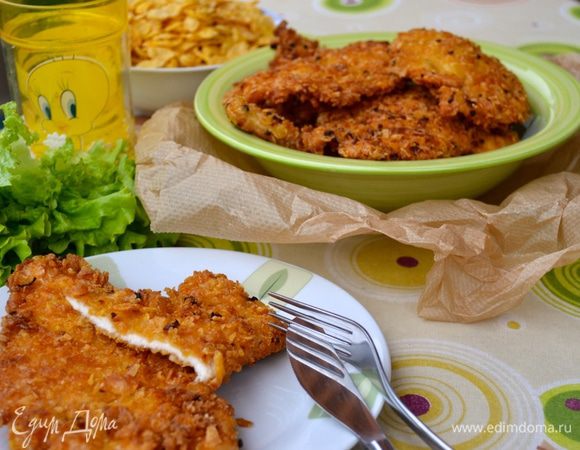 Но, уверена, что Вашим деткам еще больше понравятся вот такие куриные отбивные в хрустящей кукурузной панировке! http://www.edimdoma.ru/retsepty/53536-otbivnye-v-kukuruznoy-korochke-cotolette-croccante