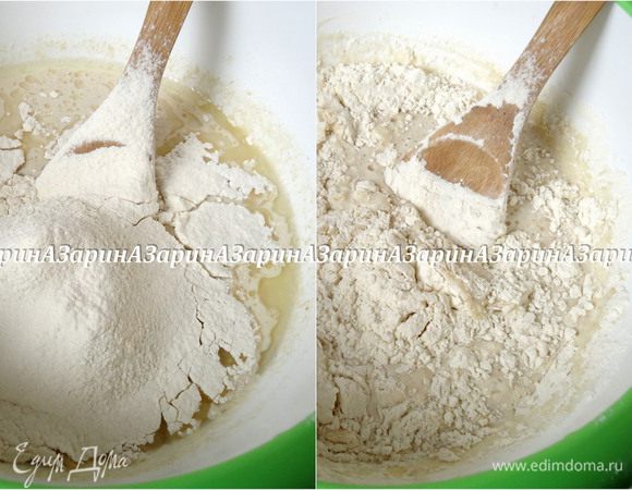 Муку просеять, замесить тесто. *Муки может понадобится или чуть меньше, или чуть больше +/- 50 гр.

