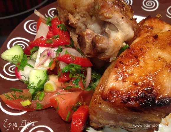 Подавайте с овощным салатом. Приятного аппетита!