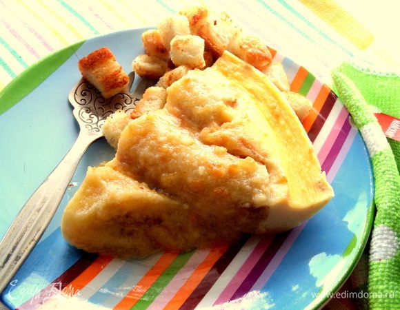 Получаем на завтрак необычный сладковатый омлет!