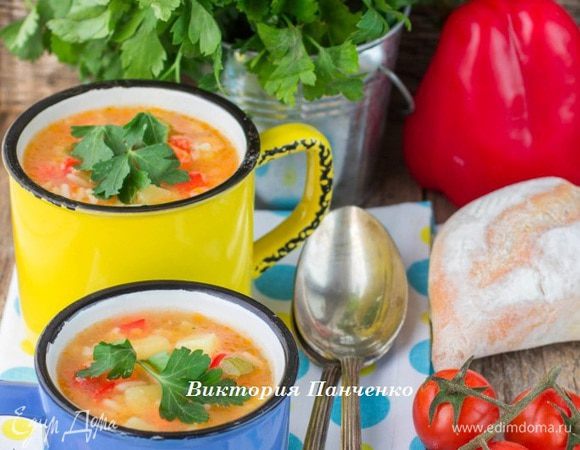 Вот такой у нас получился обед в итальянском стиле :)